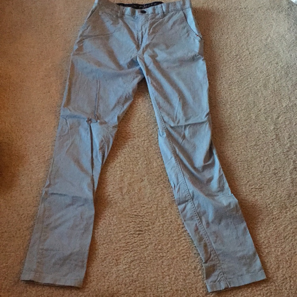 Light Blue Daniel Hechter Slim Fit Pants